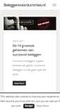 Mobile Screenshot of beleggenvoordummies.nl